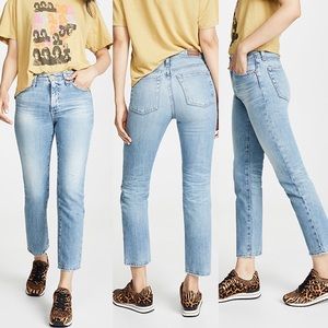 AG ADRIANO GOLDSCHMIED • The Isabelle High-Rise Straight Crop Jeans sz 28 EUC